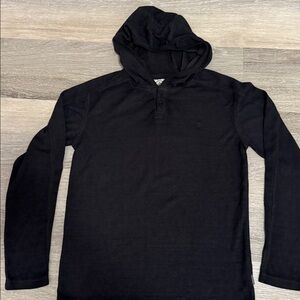 GUC Volcom Boys Long Sleeve Hooded Waffle knit shirt, Size L